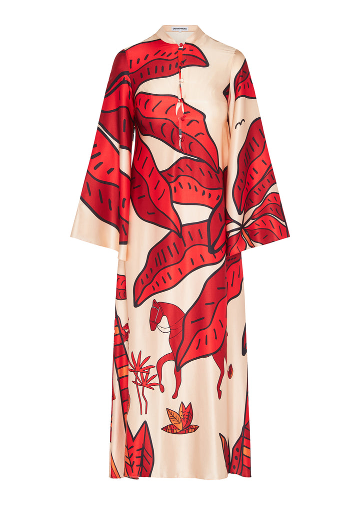 JANE KAFTAN DRESS SILK