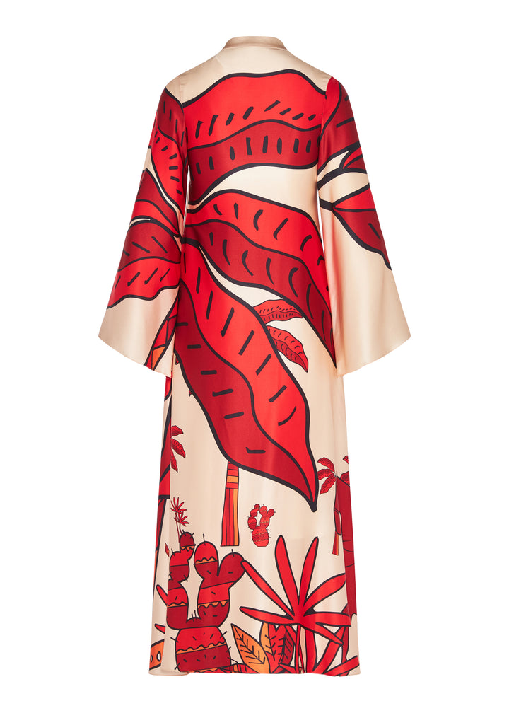 JANE KAFTAN DRESS SILK