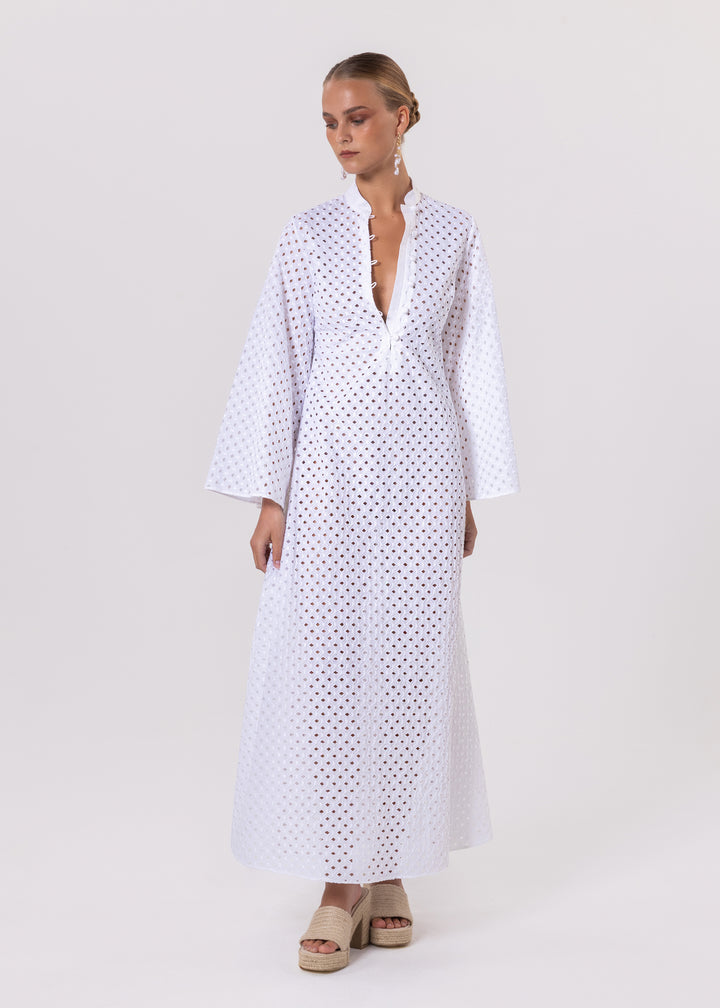 JANE KAFTAN DRESS EMBROIDERY