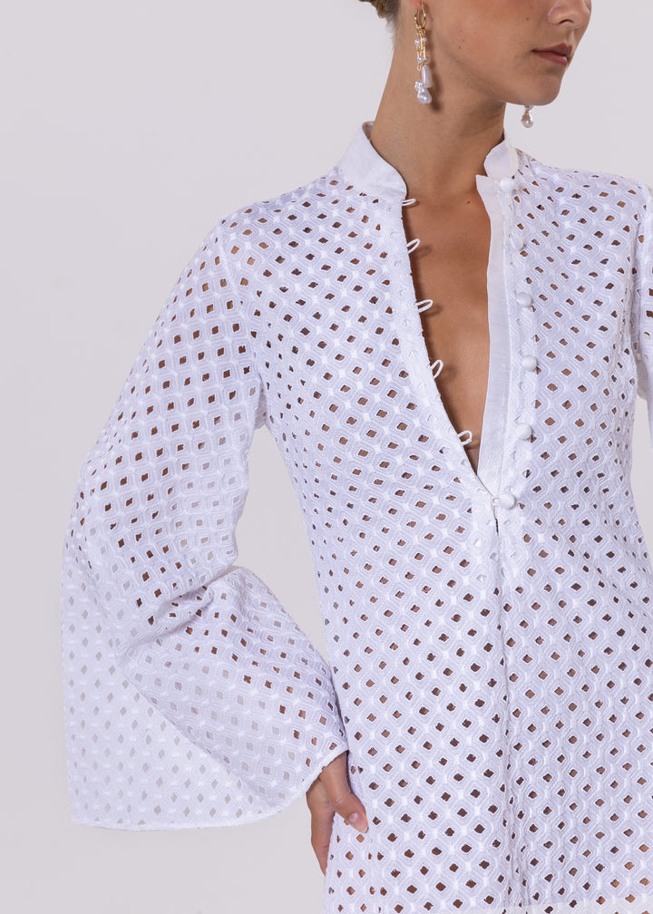 JANE KAFTAN DRESS EMBROIDERY