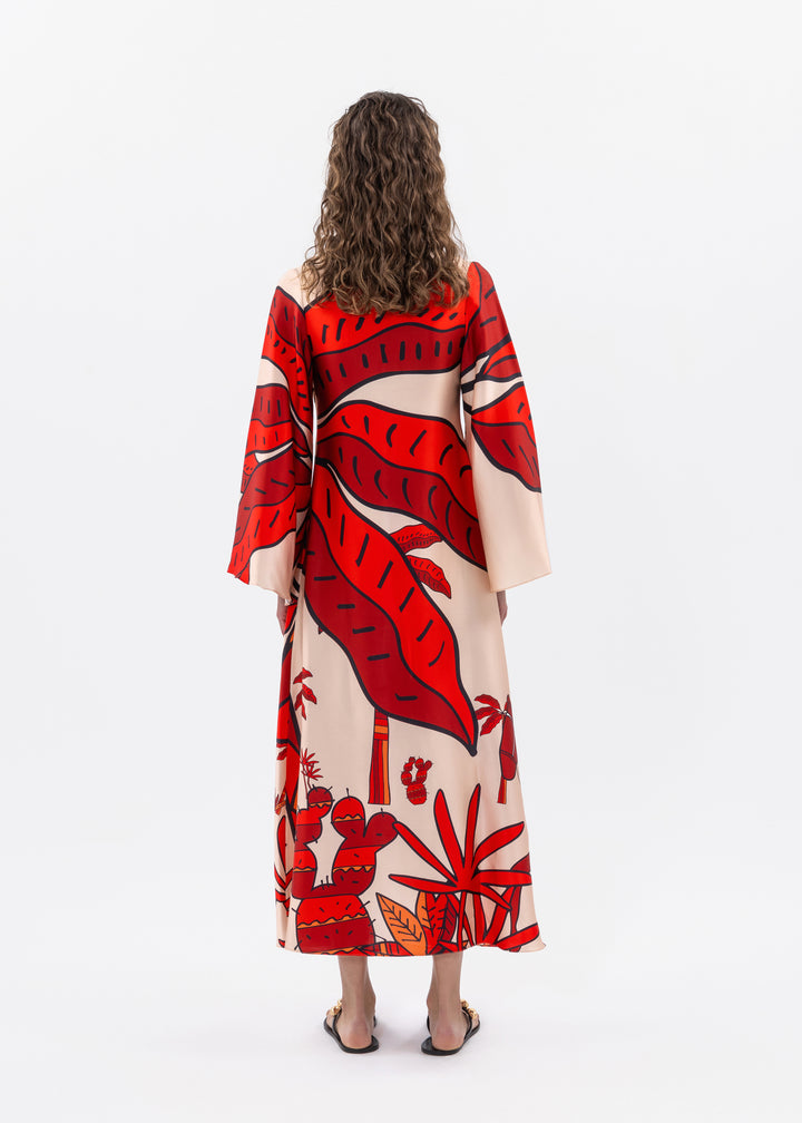 JANE KAFTAN DRESS SILK
