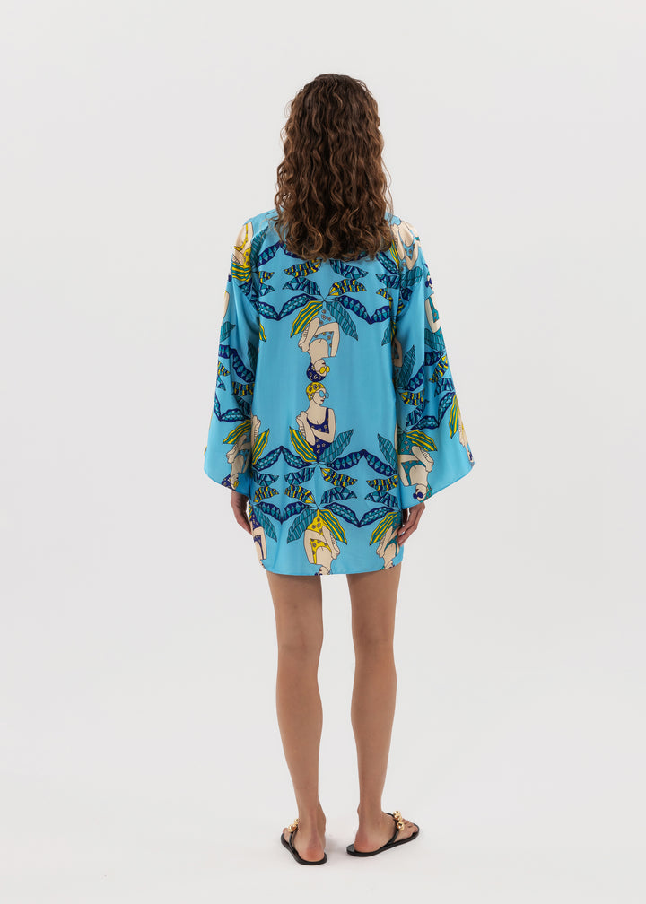 MARIA SILK KAFTAN DRESS
