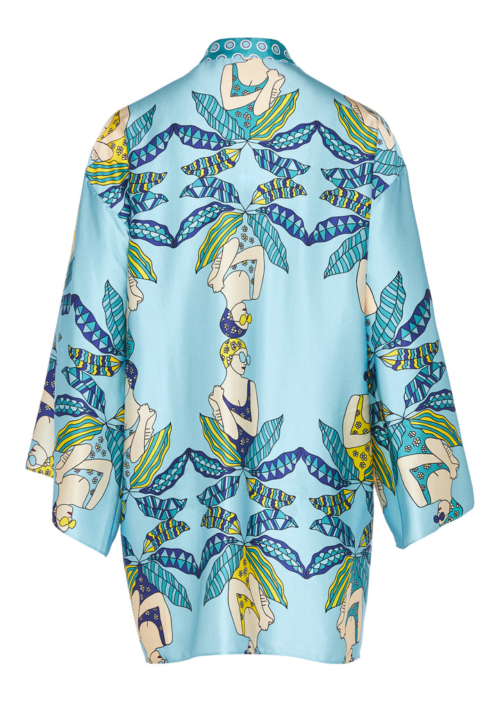 MARIA SILK KAFTAN DRESS